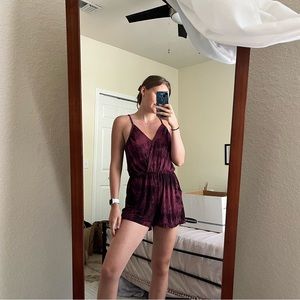 Purple Tye-Dye Ginger G Romper - Perfect for Summer!